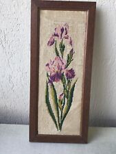 Canevas bouquet d'iris dans