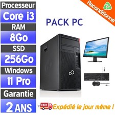 ☑️⭐☑️Pack PC complet - Fujitsu Esprimo P558/E85 – i3-8100 – 8Go – SSD 256Go☑️⭐☑️