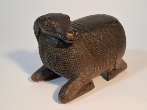 Boite tabac bois sculpte - a,