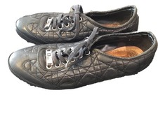 Authentique Baskets Cannage Cuir Noir Dior 38