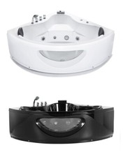 Luxe whirlpool Baignoire Avec Verre LED Installations Avant Baignore D'Angle Pas