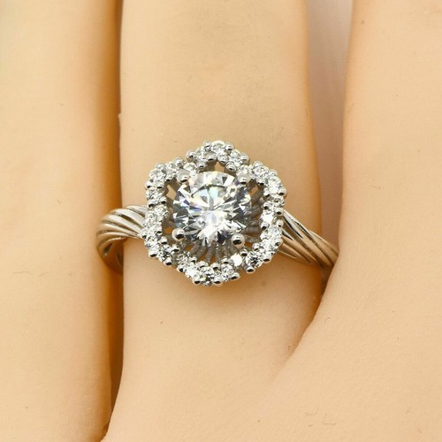 Bague fiançailles halo - bague,