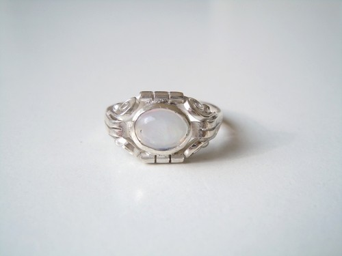 Bague argent 835 avec - bague, en
