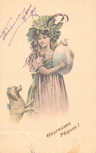 Cpa fantaisie petite fille - cpa,