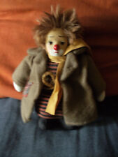 personnage clown femme --- tissu ceramique  