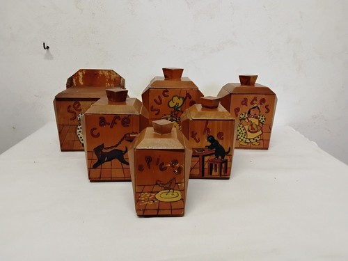 Pots epices en bois - a,