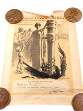 D23S* (REF7762J) Diplôme en l'état emprunt 5% de 1916 guerre 1914 1918