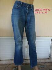 JEANS LEVIS " BOLD CURVE" BLEU CLAIR DECHIRE T 40/42 US 31