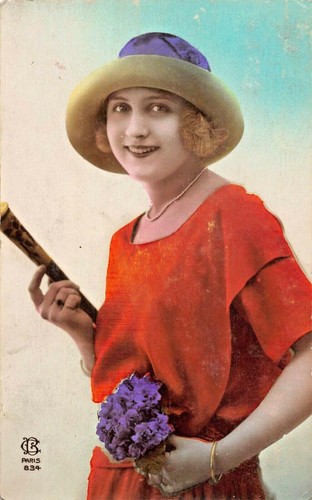 Belle jeune femme chapeau - belle, femme~chapeau