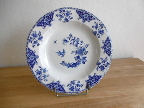 Plat faience gien ancien - plat, decor