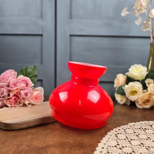Globe vintage rouge verre