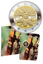 2 Euro MALTE  MALTA 2024 - ABEILLES  HONEY BEE CoinCard BU
