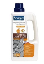 Imperméabilisant protection hydrofuge oléofuge toiture sols murs 1L STARWAX