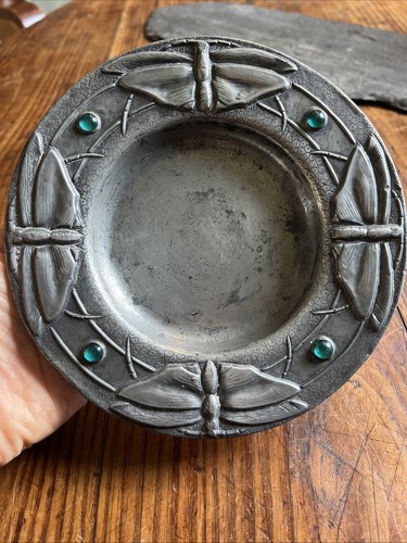 Assiette etain art nouveau - etain,