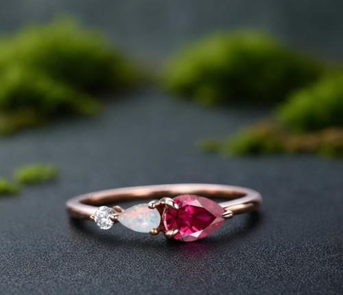 Bague fiançailles or - bague, en
