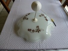 LUSTRE PLAFONNIER EN VERRE VINTAGE ETAT NEUF