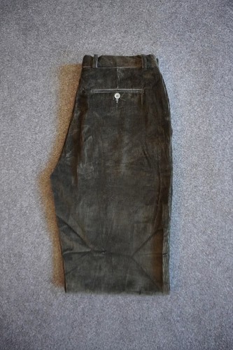 Pantalon velours côtelé vert - pantalon,
