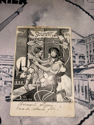 Cpa art nouveau - art,