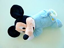 066.  DOUDOU PELUCHE NICOTOY  MICKEY DISNEY BLEU VERT NUAGE SOLEIL 30cms TTBE