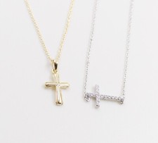 Collier en argent uni 16+2"