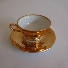 Tasse porcelaine dorure or fin BAVARIA GERMANY art déco design XXe PN France
