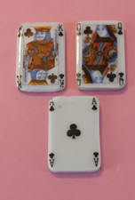 3 Fèves LENÔTRE/PARIS  ROI - REINE - AS de TREFLE année 1990