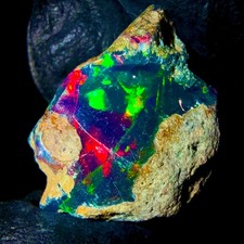 Opal Feu, Éthiopien Noir Opal