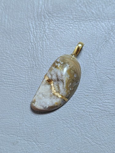 Collier agate art kintsugi - collier,