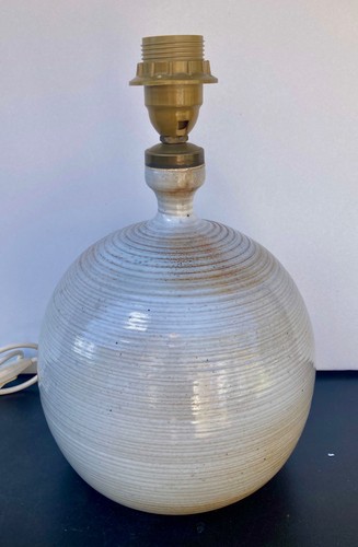 Grande lampe grès - en, signé