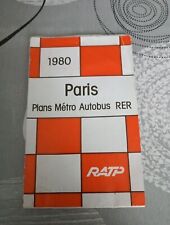 RATP 1980 PLANS PARIS MÉTRO AUTOBUS RER