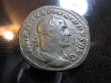 Monnaie Romaine antique Sesterce de l'empereur Philippe