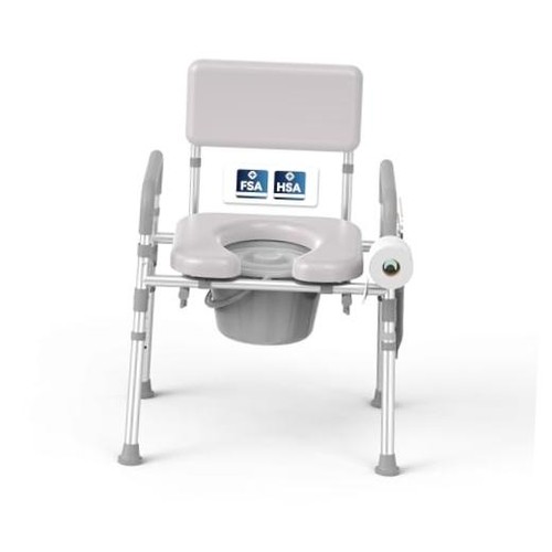 Bedside commode toilet padded - bedside,