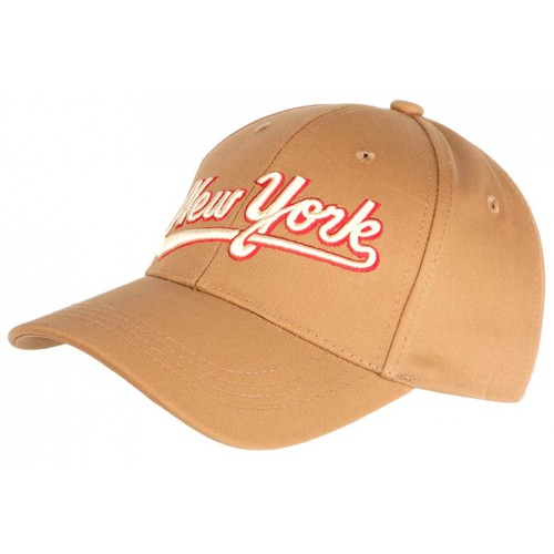 Casquette marron rouge - ny,