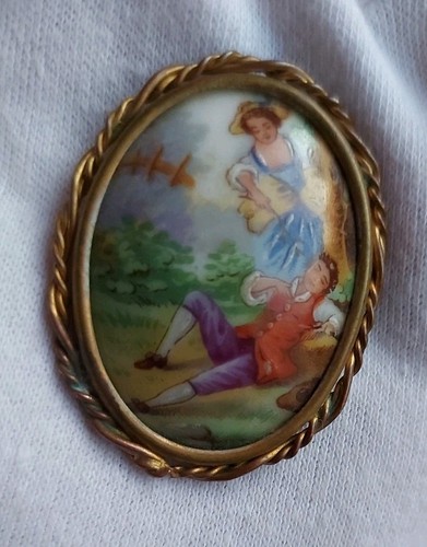 Broche romantique porcelaine - romantique,