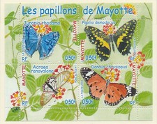 Timbre Mayotte 154/157** neuf