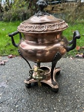 ancien samovar en cuivre rouge 