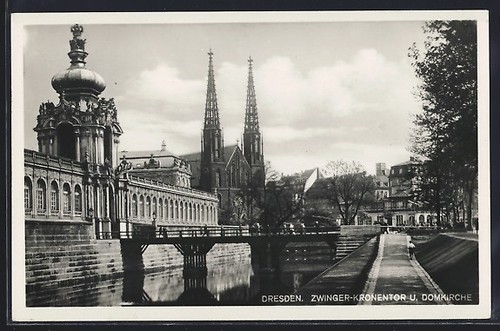 Carte postale dresde chenil - carte, dresde,