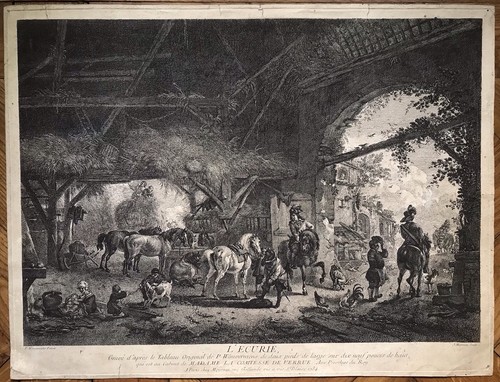 Grande gravure ancienne xviii - grande,