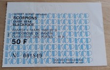 SCORPIONS - BLACKFOOT Paris