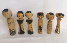 Kokeshi Lot de 6 Poupées