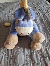 Doudou peluche zébre bleu