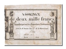 [#151747] Billete, Francia, 2000 Francs, 1795, Denis, MBC, KM:A81, Lafaurie:176