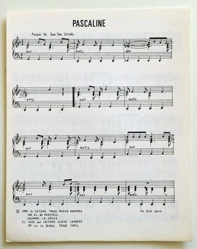 Partition vintage sheet music