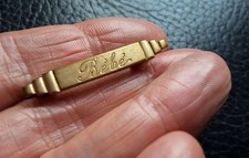 Broche Barrette Epingle à Dossard Plaqué Or ? pour Bavoirs Bébé ART DECO