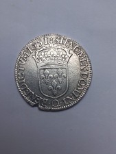 1/2 écu en argent, mèche