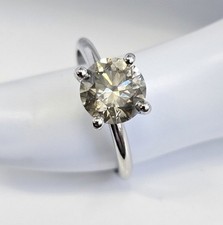 bague or blanc diamant naturel