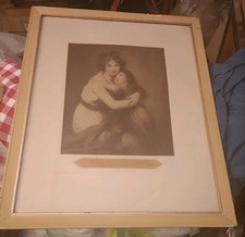 Tableau Gravure Madame Vigée Lebrun et sa fille