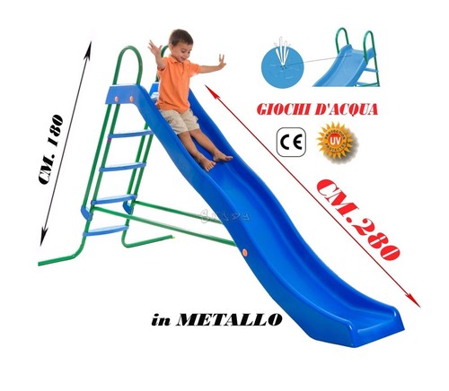 Toboggan acier grande - acier,