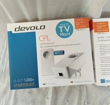CPL DEVOLO 1200 GIGA, COMPATIBLE AVEC TOUTES LES BOX 2 ADAPTATEURS 2 FICHES JR45