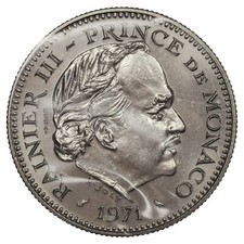 Monaco - 5 francs 1971 ESSAI